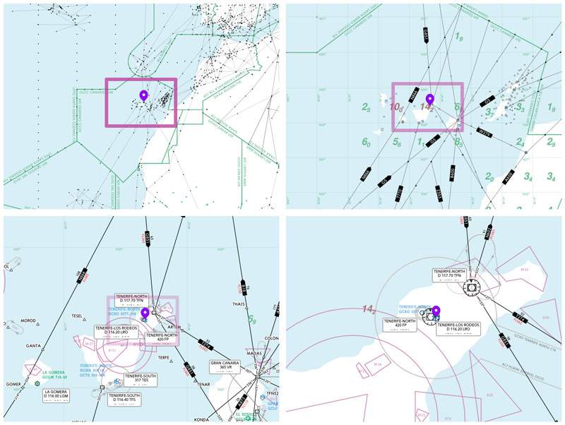 Dynamic enroute charts