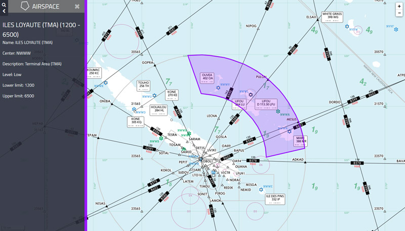 Interactive enroute charts